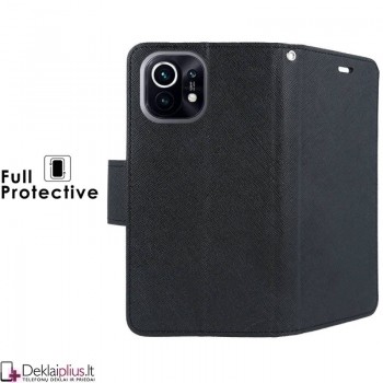 Telone fancy su skyreliais dėklas - juodas (telefonui Xiaomi Mi 11) Telone fancy su skyreliais dėklas - juodas (telefonui Xiaomi Mi 11)